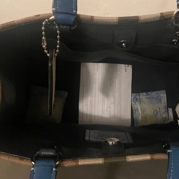 Coach Brown and Blue Patterned Crossbody Bag - Picture 5 of 5